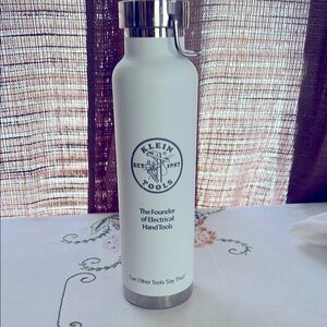 Klein Tools White Stainless Steel Water Bottle